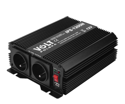 Przetwornica samochodowa VOLT IPS 1200 N 12/230V (800/1200W) + USB